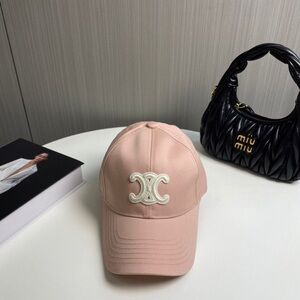 Celine Pink Baseball Cap
